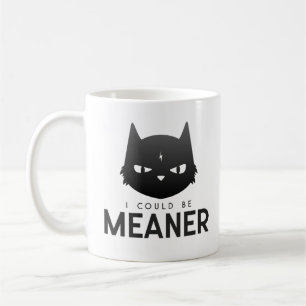De Café Podría Ser Más Mala Taza Clásica Gato Enojado