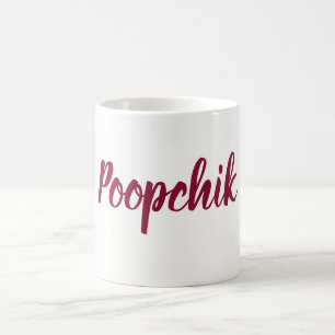 De Café ¡Poopchik! Taza ucraniana del bizcocho borracho