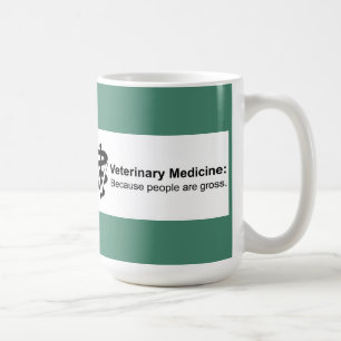 De Café ¿Por qué veterinaría? 15 onzas. Taza rayada ver