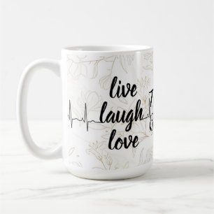 De Café posicionamiento con esta elegante taza blanca