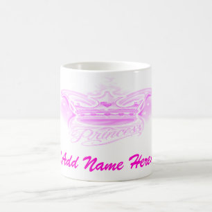 De Café Princesa rosada personalizada - taza