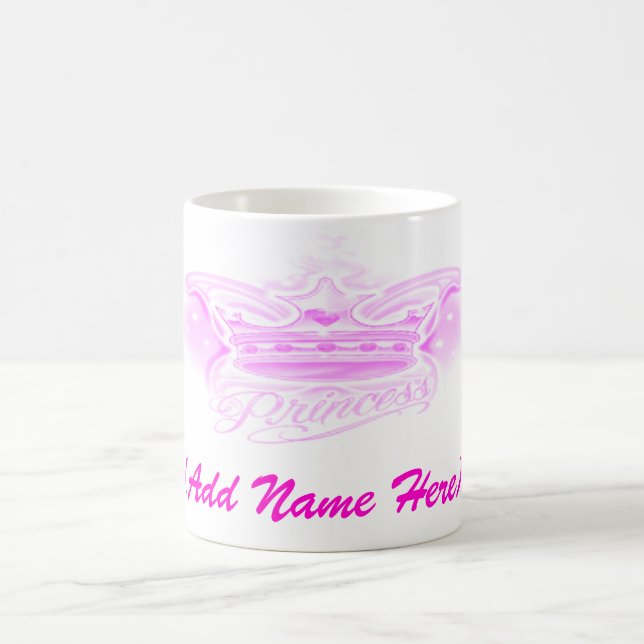 De Café Princesa rosada personalizada - taza (Centro)
