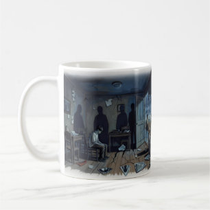 De Café Puerta destrozada viva Crecer en la oscuridad Taza