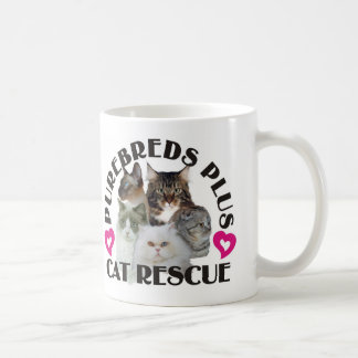 De Café Purasangres más la taza del rescate del gato