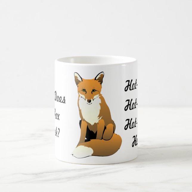 De Café ¿Qué el Fox bebe? ¡Té caliente! Taza (Centro)