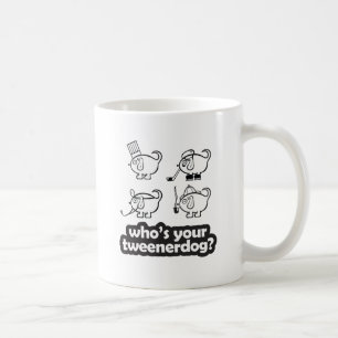 De Café ¿quién es su tweenerdog? taza del diseño 2