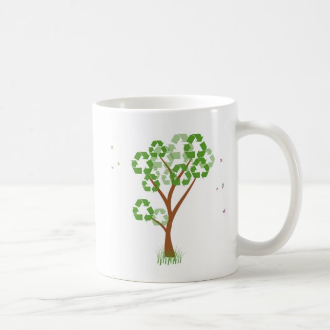 De Café Recicle la taza del árbol (Derecha)