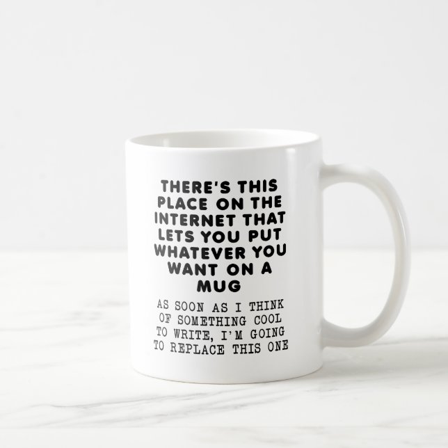 De Café Reemplazar Esta Taza Divertida (Derecha)