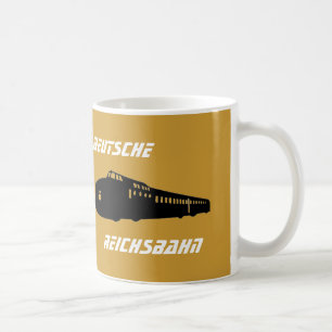 De Café Reichsbahn alemán taza