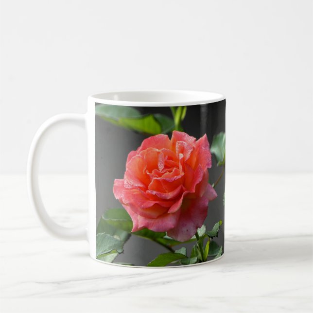 De Café Rosa Roja salvaje - taza (Izquierda)