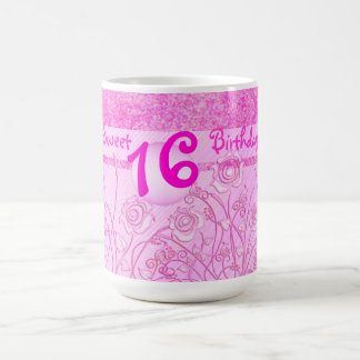 De Café Rosas rosados para la taza del dulce 16