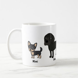De Café Rubyfornia 3-Dog pudo taza clásica