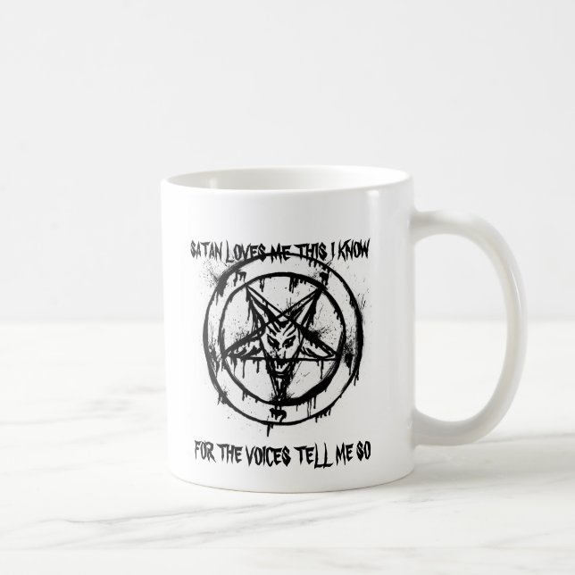 De Café Satan me ama taza (Derecha)