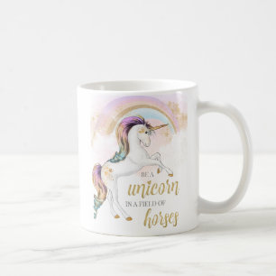 De Café Sea una taza del unicornio
