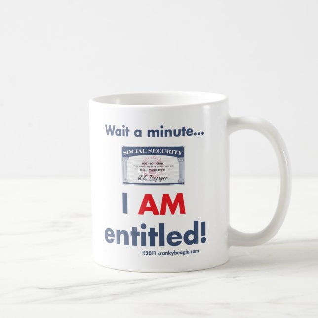 De Café Seguridad Social dada derecho taza (Derecha)