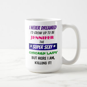 De Café Señora adaptable del pollo - 15 onzas. Taza