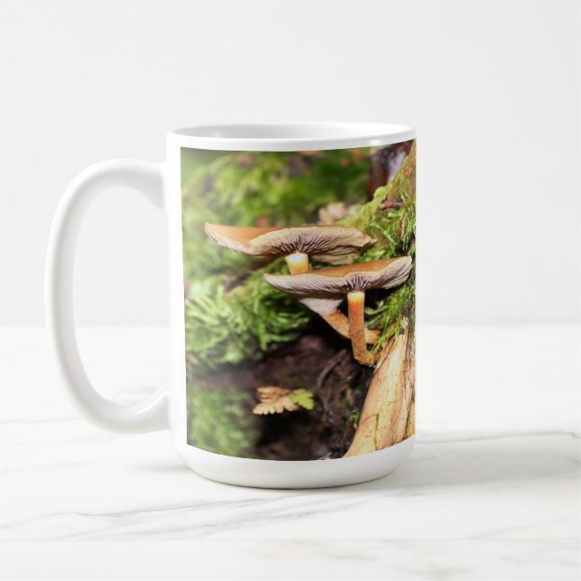 De Café Setas traseras - 15 oz. Taza (Izquierda)