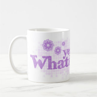 De Café sí lo que… taza púrpura del texto