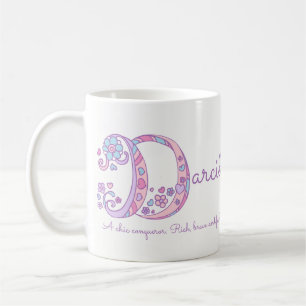 De Café Significado del nombre Darcie taza con monograma d