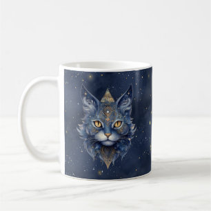 De Café Signo zodiacal Escorpio y taza del gato celestial