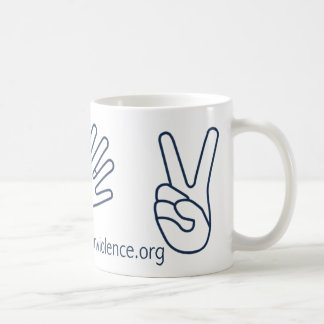De Café ¡Silencio para la taza del Nonviolence!