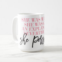 Sin embargo ella persistió taza