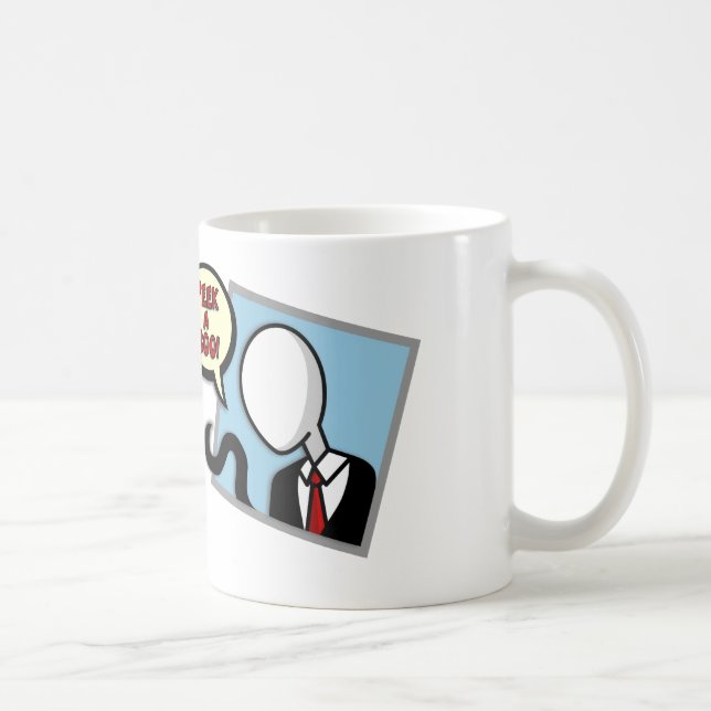 De Café Slenderman en su ventana - taza (Derecha)