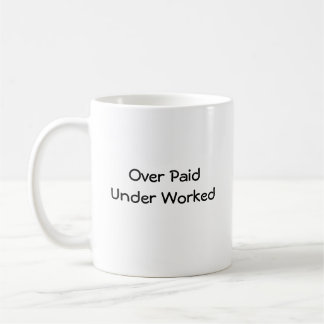 De Café Sobre la taza trabajada inferior pagada