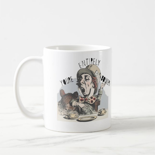 De Café Sombrerero enojado "usted es" taza totalmente (Izquierda)