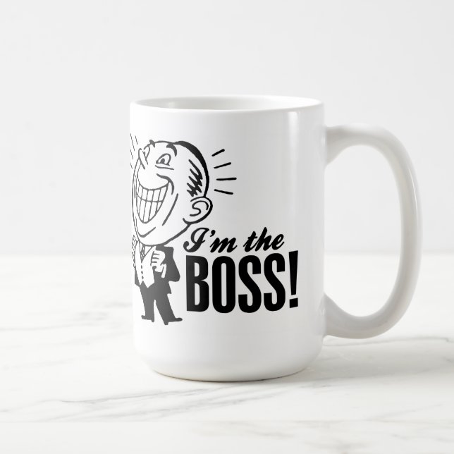 De Café ¡Soy Boss! Taza (Derecha)