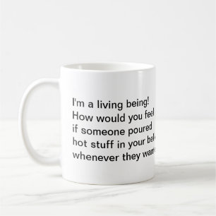 De Café Soy taza divertida viva