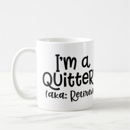 De Café Soy una taza del retiro del Quitter