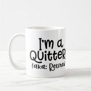 De Café Soy una taza del retiro del Quitter