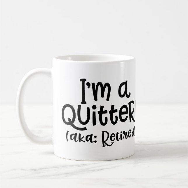 De Café Soy una taza del retiro del Quitter (Izquierda)