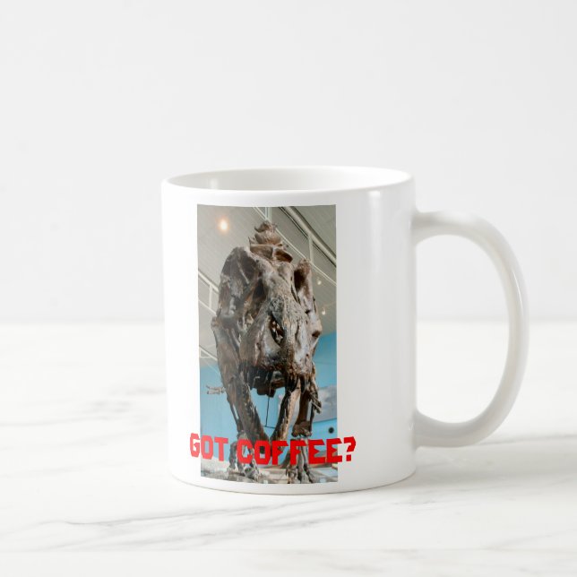 De Café ¿T-Rex, conseguido el café? - taza (Derecha)