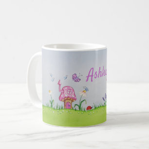 De Café Taburetes rosados en una taza personalizada