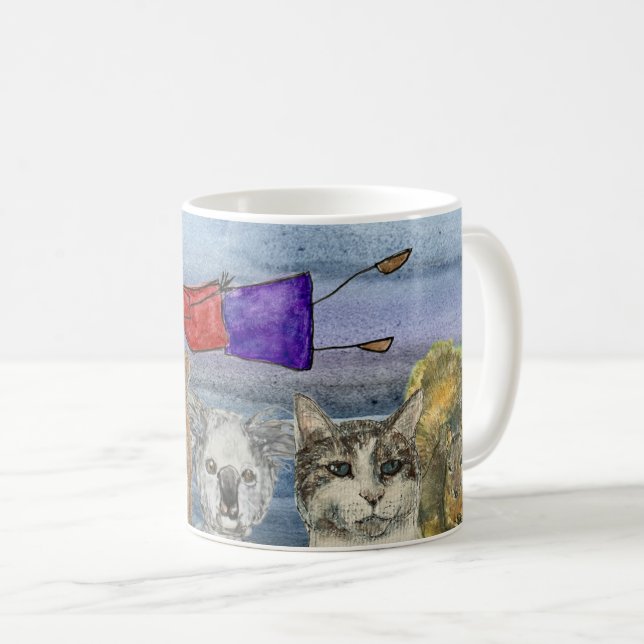 De Café Taza #3 Joanna Vuela Sobre Animales  (Anverso derecho)