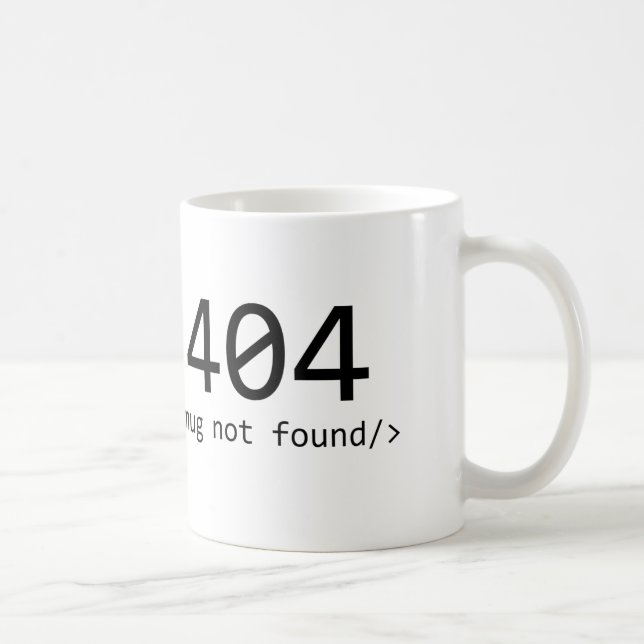 De Café Taza 404 no encontrada (Derecha)