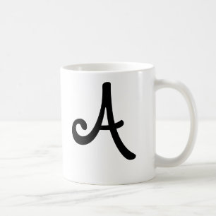 De Café Taza "A " del monograma