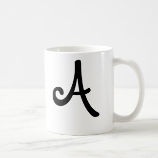 De Café Taza "A " del monograma
