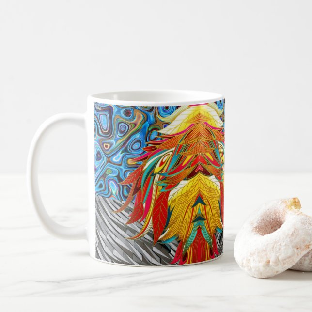 De Café Taza Abstracta (Con donut)