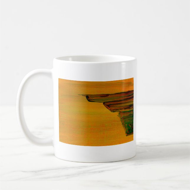 De Café Taza abstracta amarilla (Izquierda)