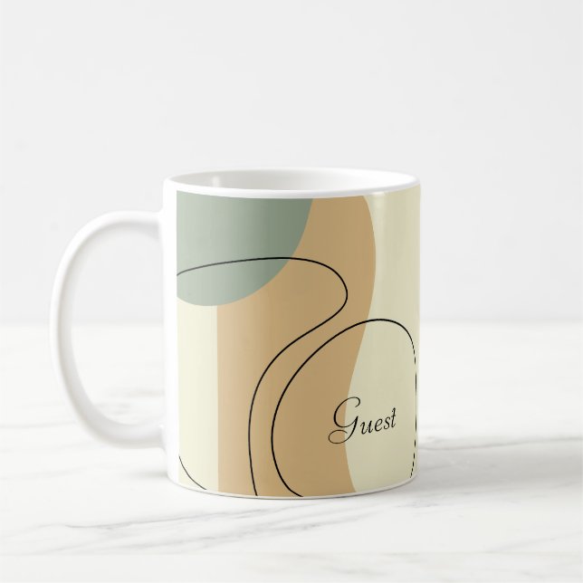 De Café Taza abstracta personalizada (Izquierda)