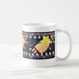 De Café Taza acolchada del cuadrado del ángel del navidad
