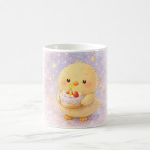 De Café Taza Alma Pollito Torta Cumpleaños Lindo