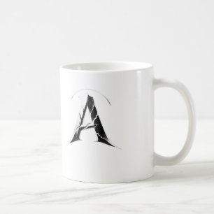 De Café Taza Alpha Shadow A - Letra A oscura