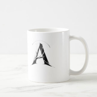 De Café Taza Alpha Shadow A - Letra A oscura