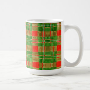 De Café Taza alta blanca con cuadros Mac Gregor