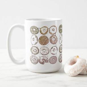 De Café Taza alta blanca DONAS TEJIDAS A DOCENA
