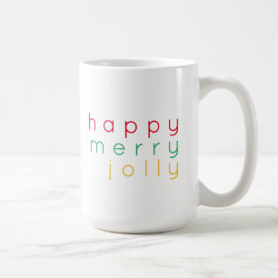De Café Taza Alta Blanca FELIZ ALEGRE DIVERTIDA